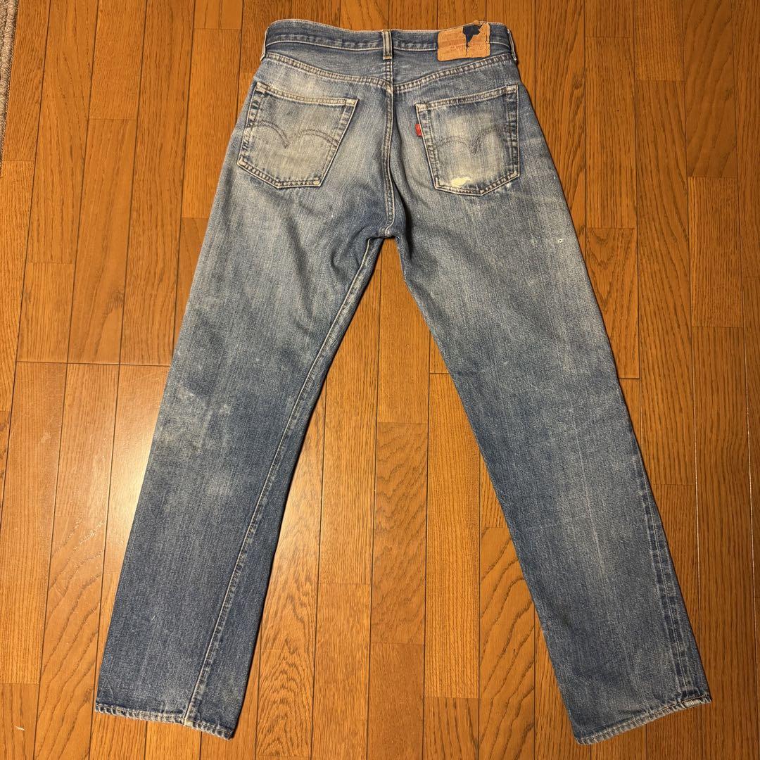 リーバイス501 66前期スレキスタンプ　levis501 66前期 BIGE リーバイス501 66ビッグE ボタン裏16 スレキスタンプ 前股
