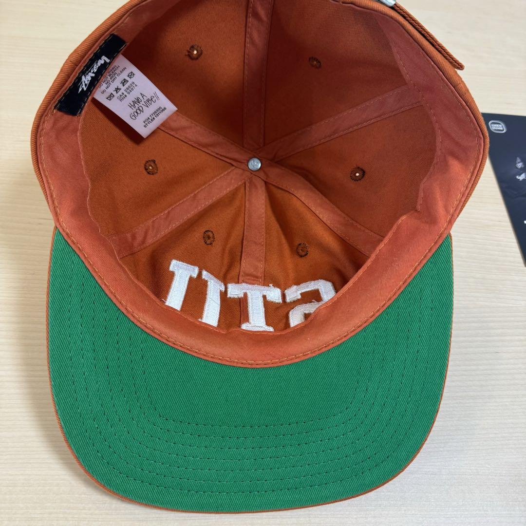 Stussy STU Arch Strapback Cap Dark Orange | END. (US)