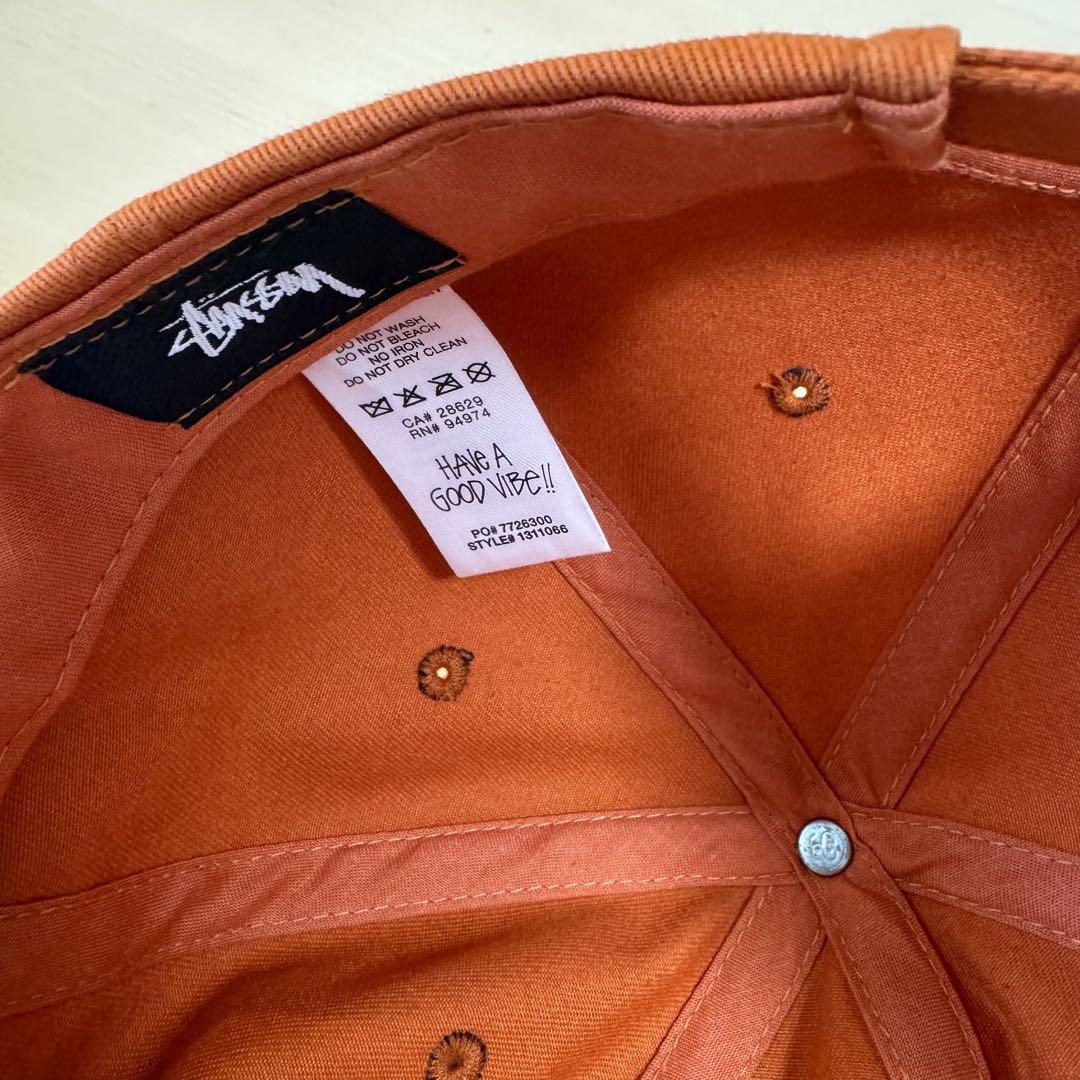 Stussy STU Arch Strapback Cap Dark Orange | END. (US)