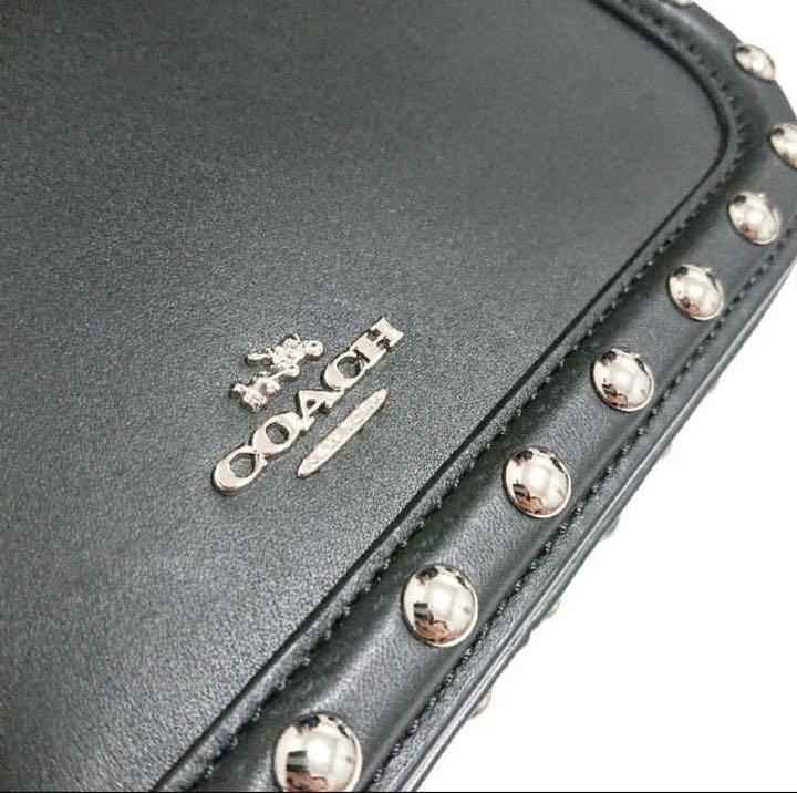 コーチ ハンドバッグ 天然石 スタッズ CUpVo-m98992644103 2way ショルダーバッグ 国産大得価