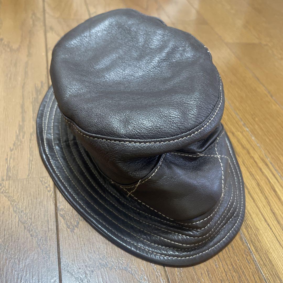 Sermoneta 本革帽子(未使用自宅保管品)