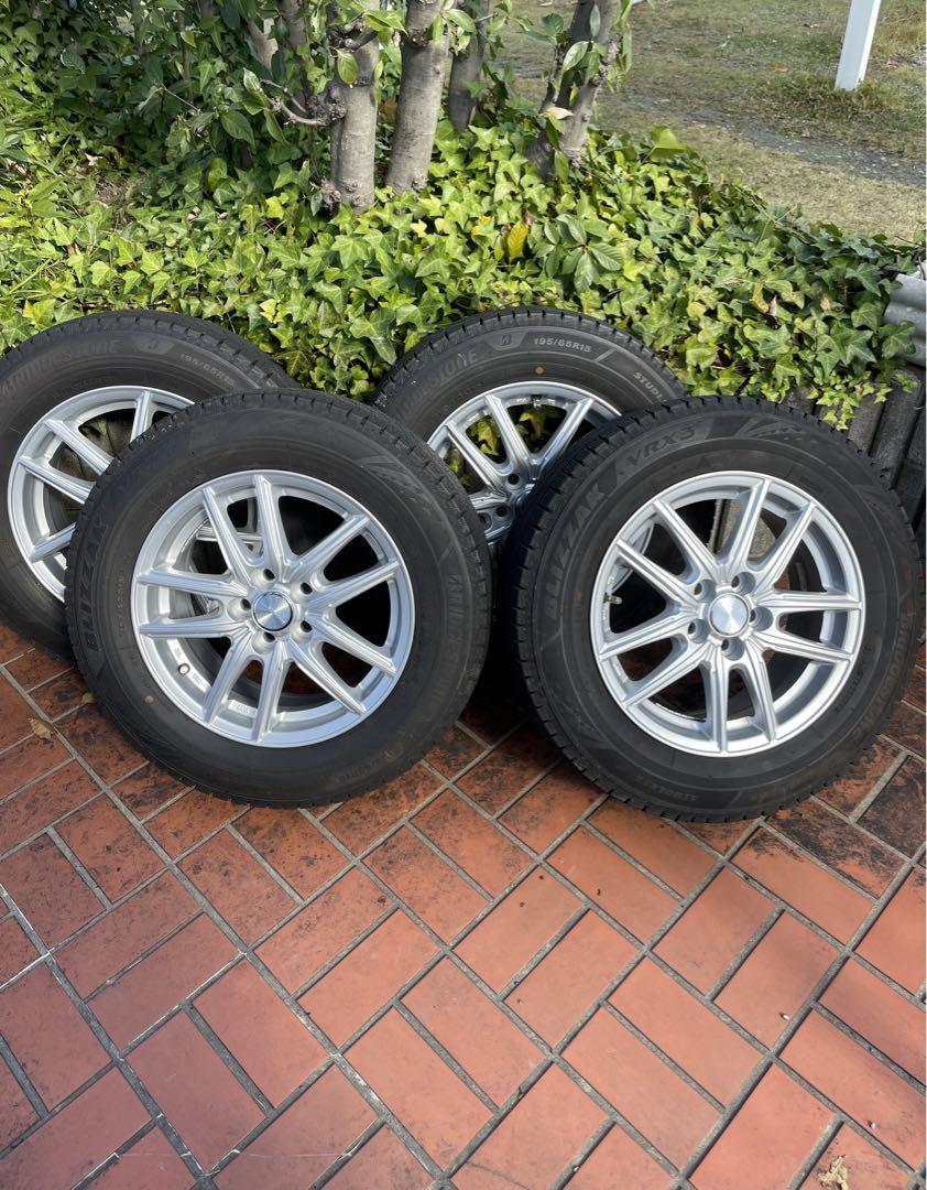 【美品】スタッドレスタイヤ ブリヂストンブリザックVRX3  195/65R15