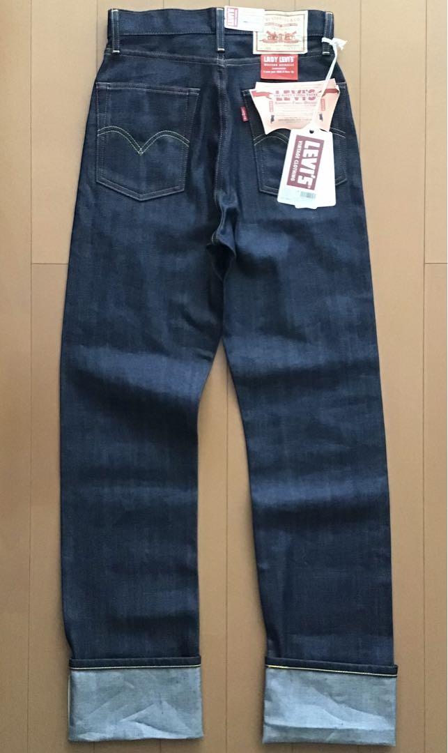 701日本製LVCビックEリーバイスW27L34モンローデニム1950レディース 画像3