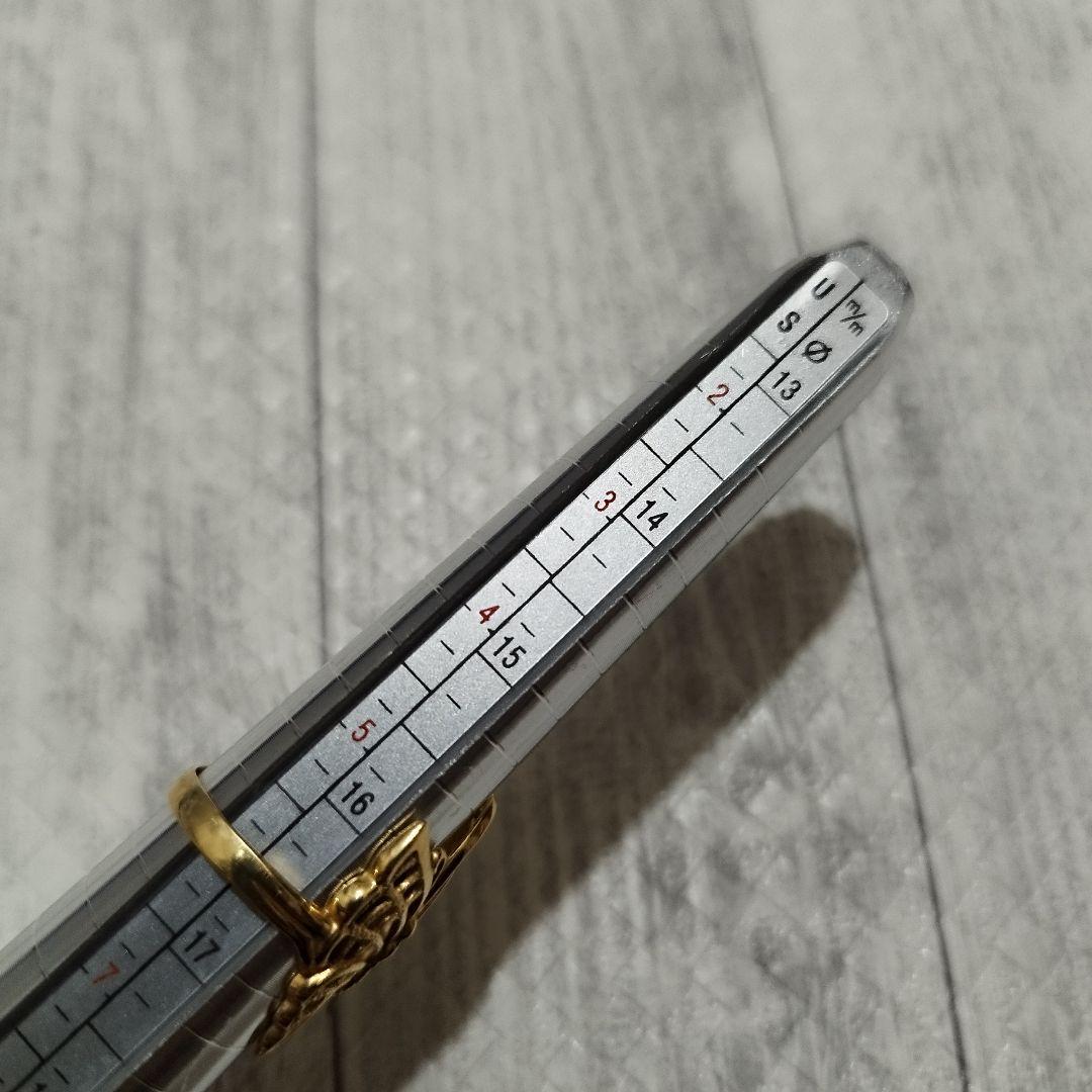 K18　リング　指輪　約4g　蝶