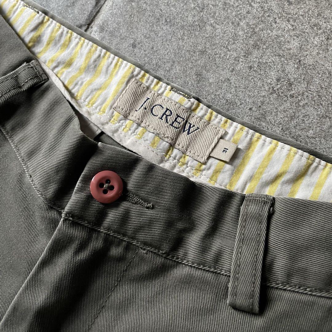 90s J.CREW ワイドハーフパンツ \"カーキ\" W31
