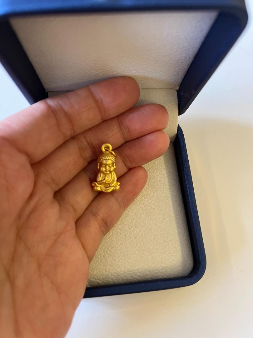 24k黄金の仏像デザインペンダント