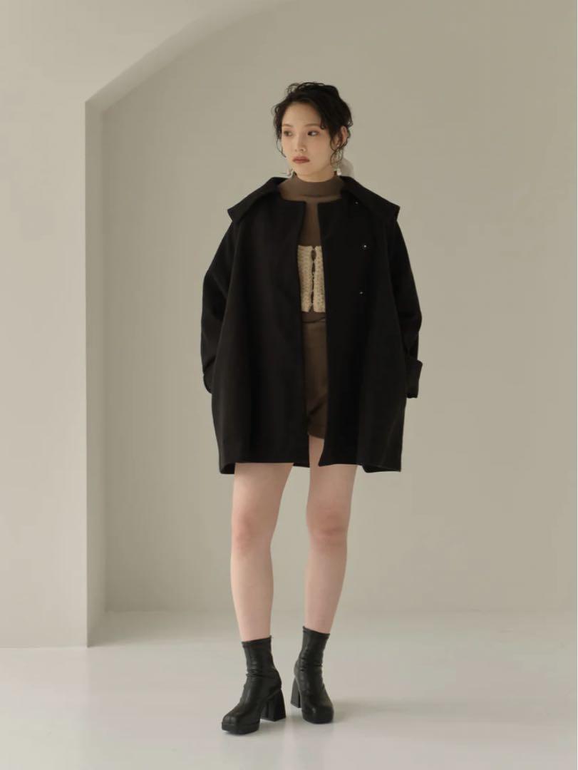 ジャケット・アウター eaphi big collar middle coat Eaphi big collar middle coat