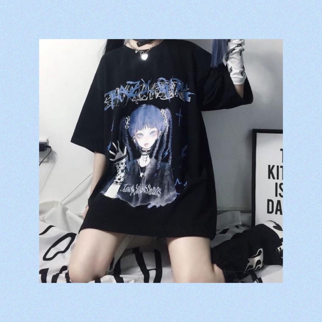 Tシャツ 地雷系 病みかわ ゴスロリ 原宿 韓国 地雷系