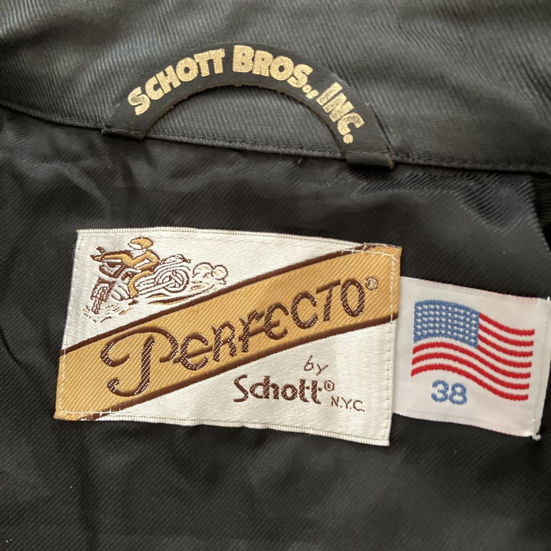 SHIPS × SCHOTT シングルライダースジャケット コットン ブラック