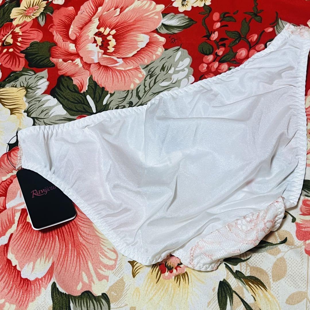 ★LINGERIEAM★Ravijour★レースアップフルバックショーツ★パンツ Ravijour - ☆Ravijour☆サテンレース☆フラワー刺繍フルバック