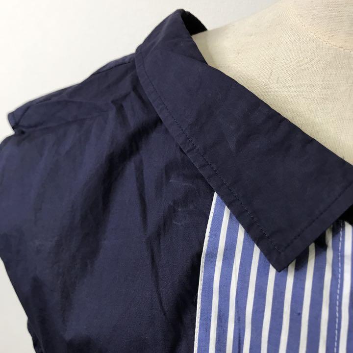 未使用タグ付き ロングワンピース ストライプ ブルー系 5vGxT-m99010844453 チェスティ chesty 高品質在庫