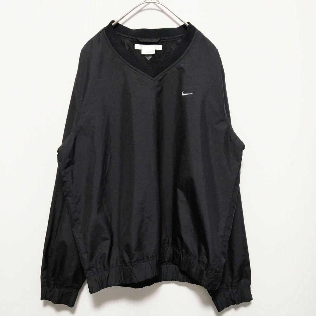 NIKE ナイキゴルフ　プルオーバー　Vネック　ブラック　ロゴ刺繡　M