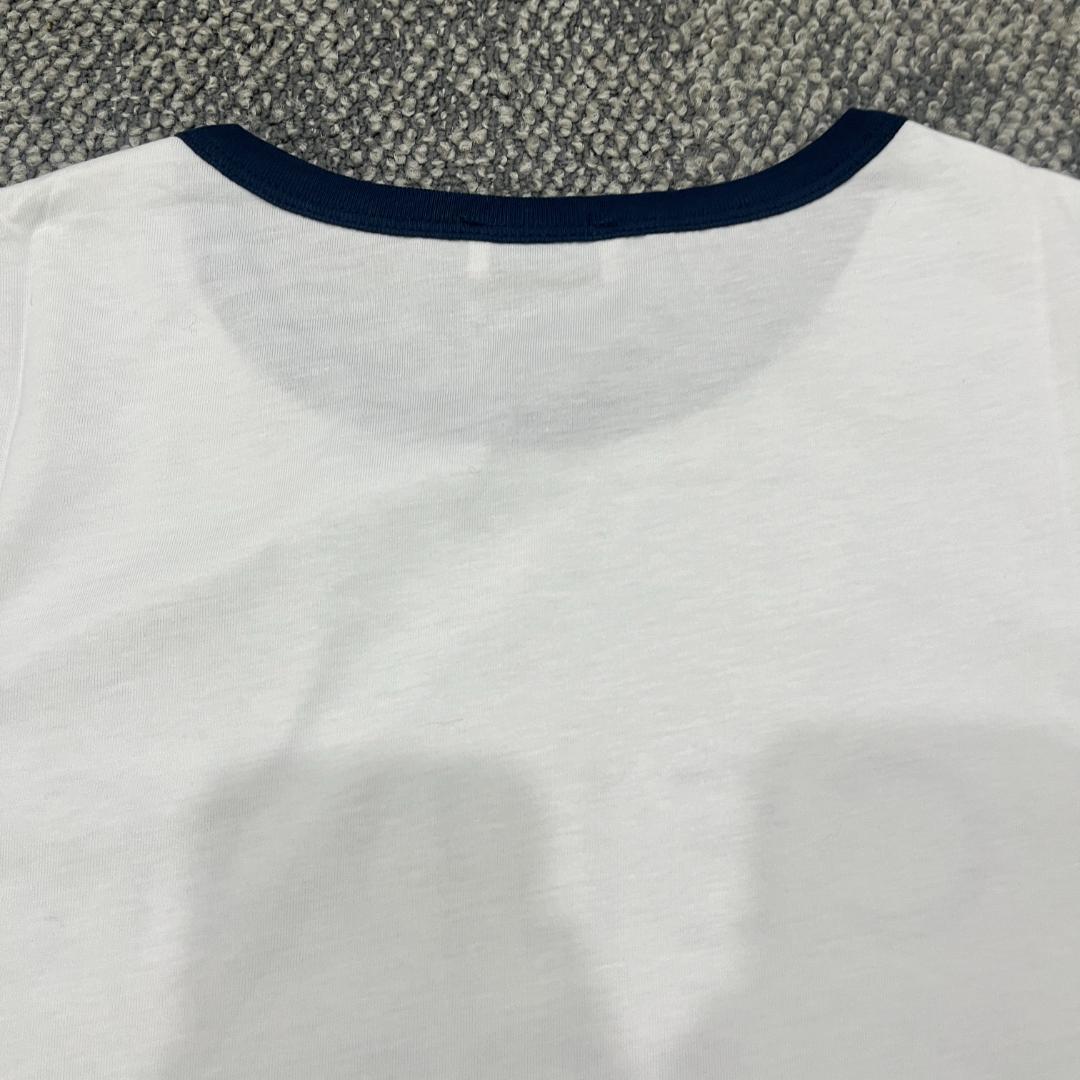 T-Shirt コットン オフホワイト / ブラック