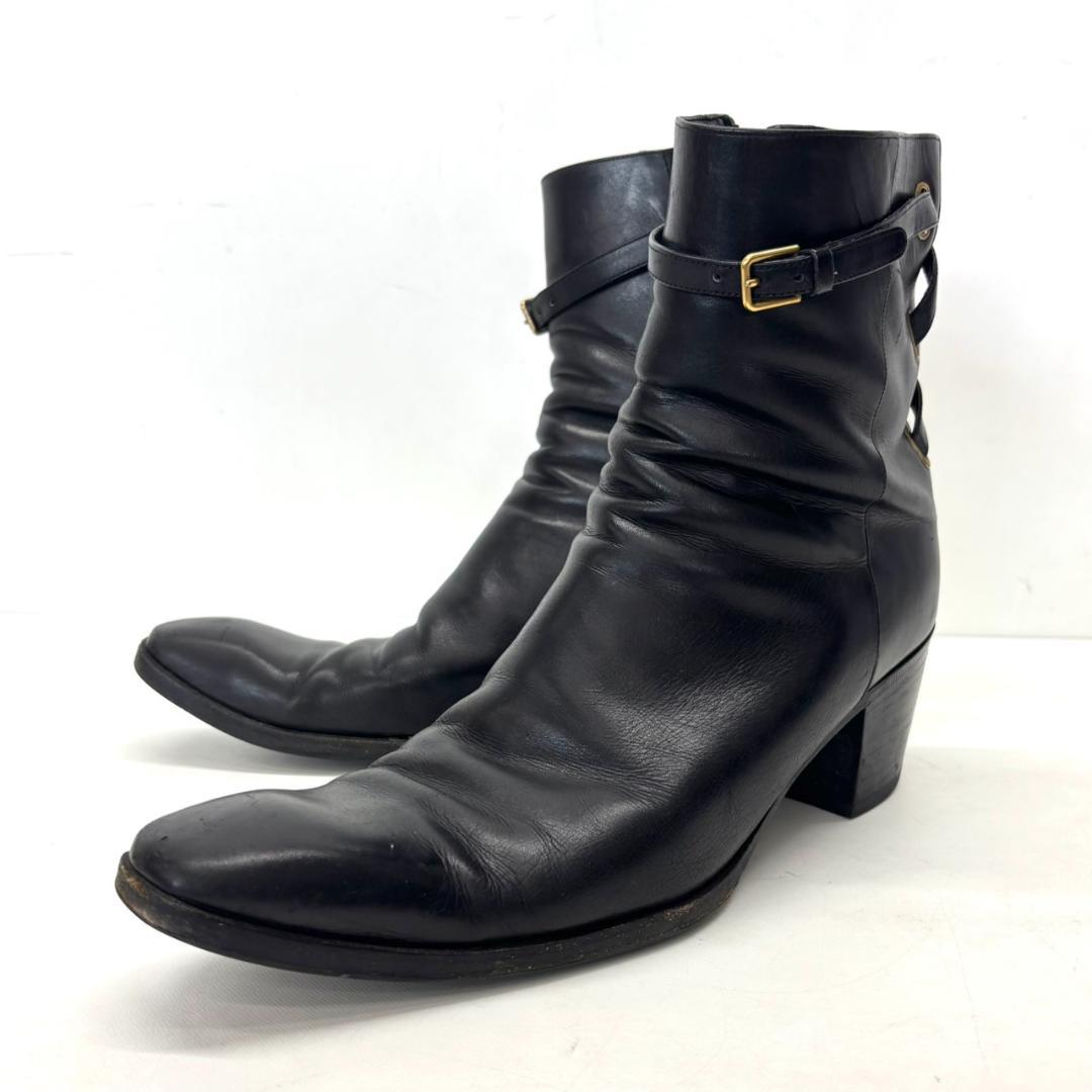 Yves Saint Laurent ジョッパーブーツ 黒 42 ハイヒール