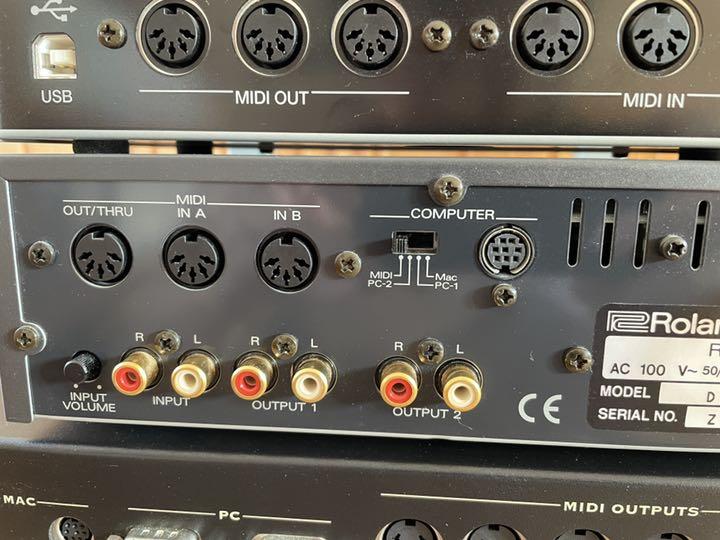 Roland SC-88proとMIDIインターフェイス