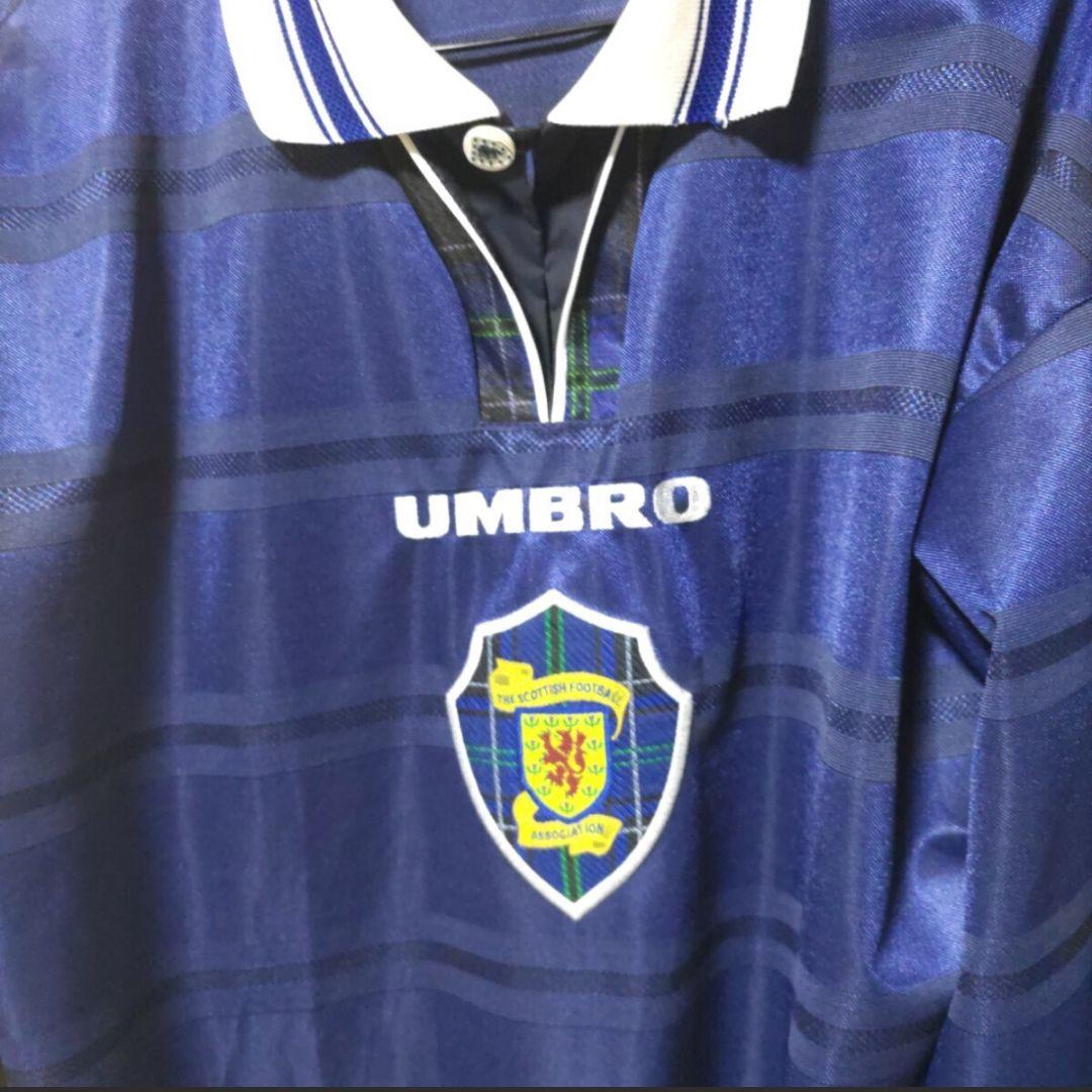 スコットランド代表 ユニフォーム UMBRO ネイビー 長袖 ポロシャツ