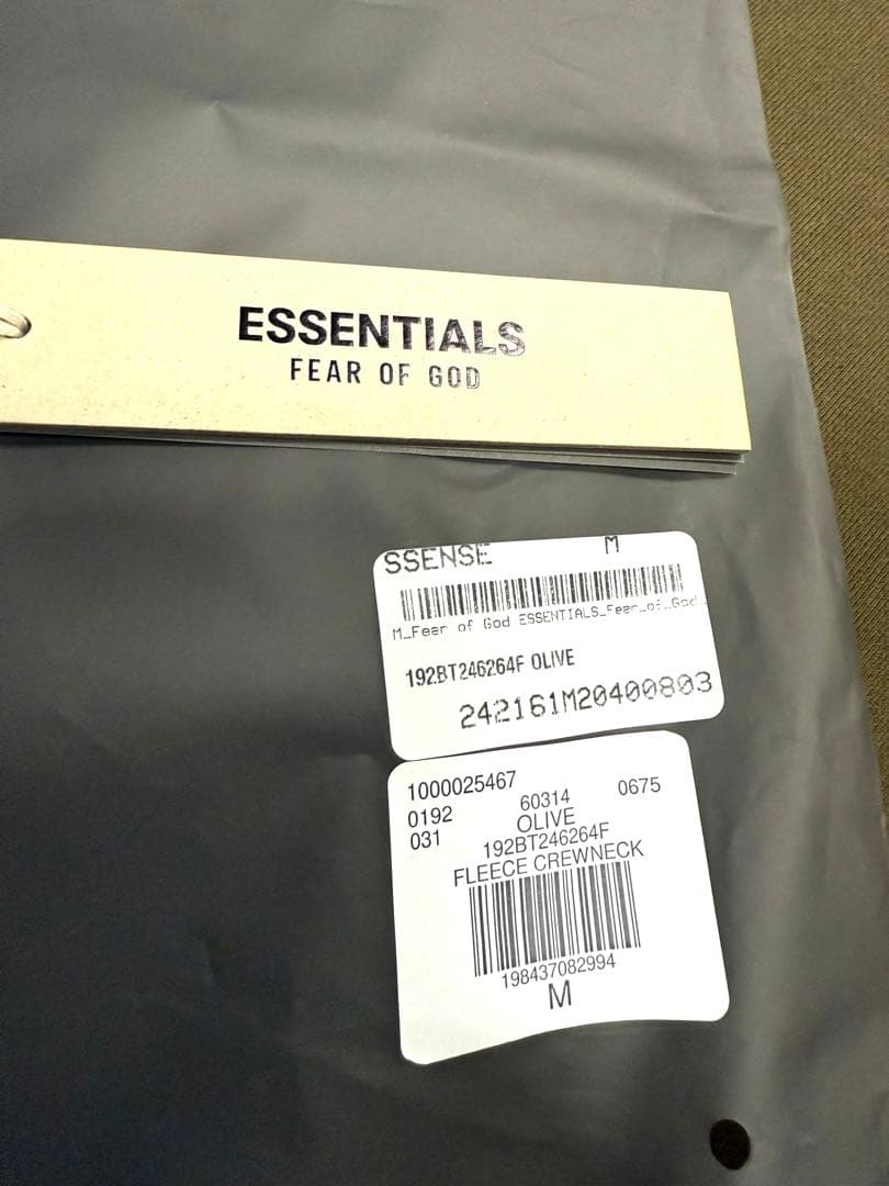 24AW FOG ESSENTIALS オーバーサイズ M トップス トレーナー 24AW FOG ESSENTIALS オーバーサイズ M トップス トレーナー