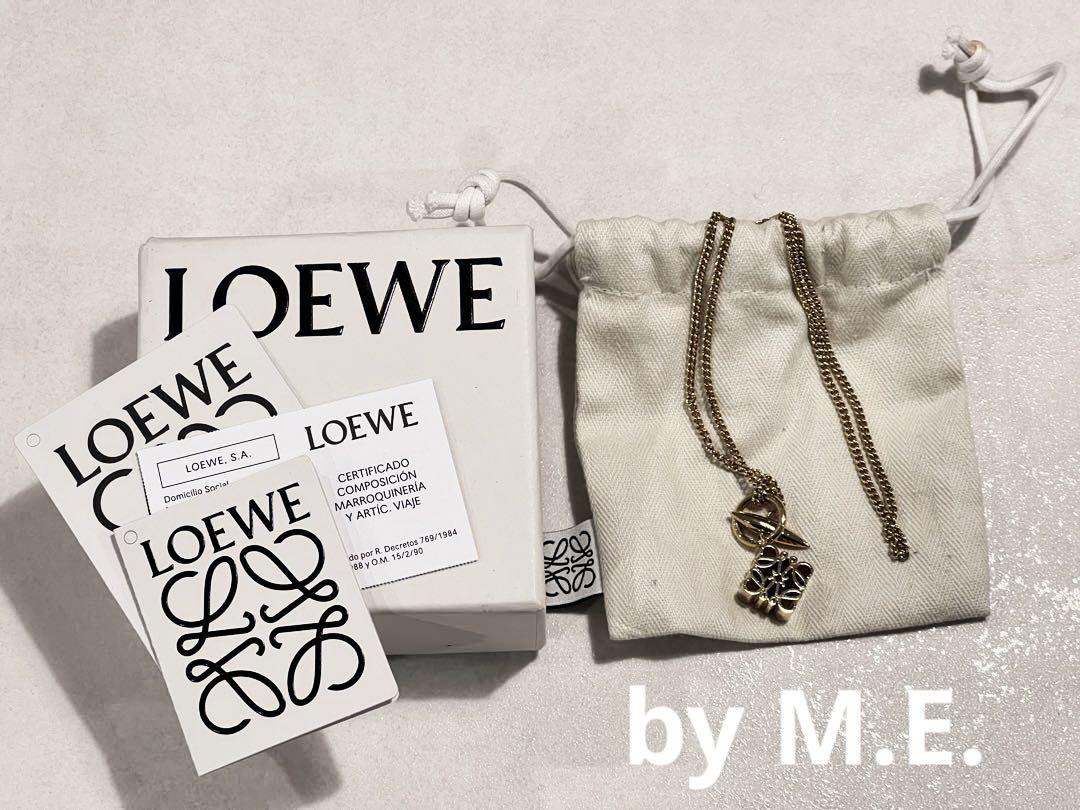 [保存袋・箱付き] LOEWE アナグラム ペンダント ネックレス