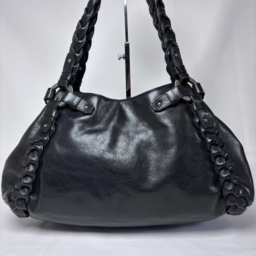 希少　BALLY 　バリー　ハンドバッグ 編み込み、タッセル　本革　ヴィンテージ バリー BALLY ハンドバッグ ショルダーバッグ 編み込み タッセル