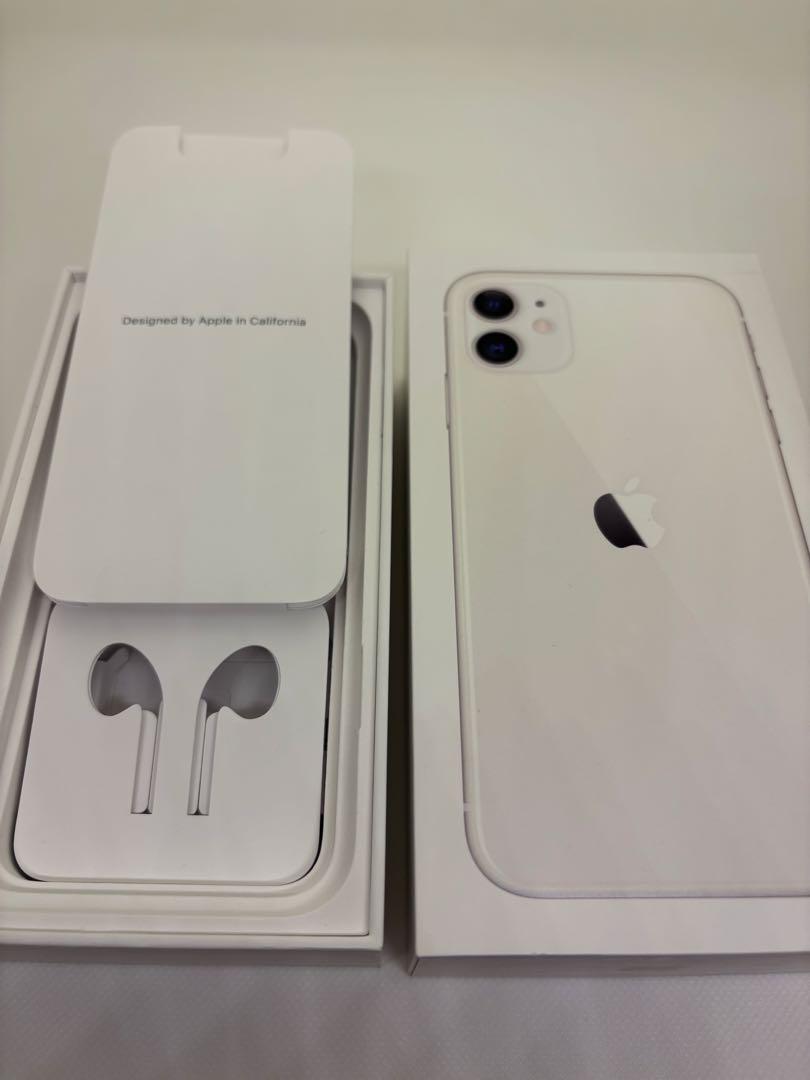 Apple iPhone 11 ホワイト128GB本体と付属品 Apple iPhone 11 本体128GB ホワイトSIMフリー箱あり