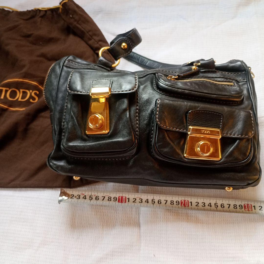 ✨最終お値下げ✨TOD'S ブラック ショルダーバッグ - メルカリ