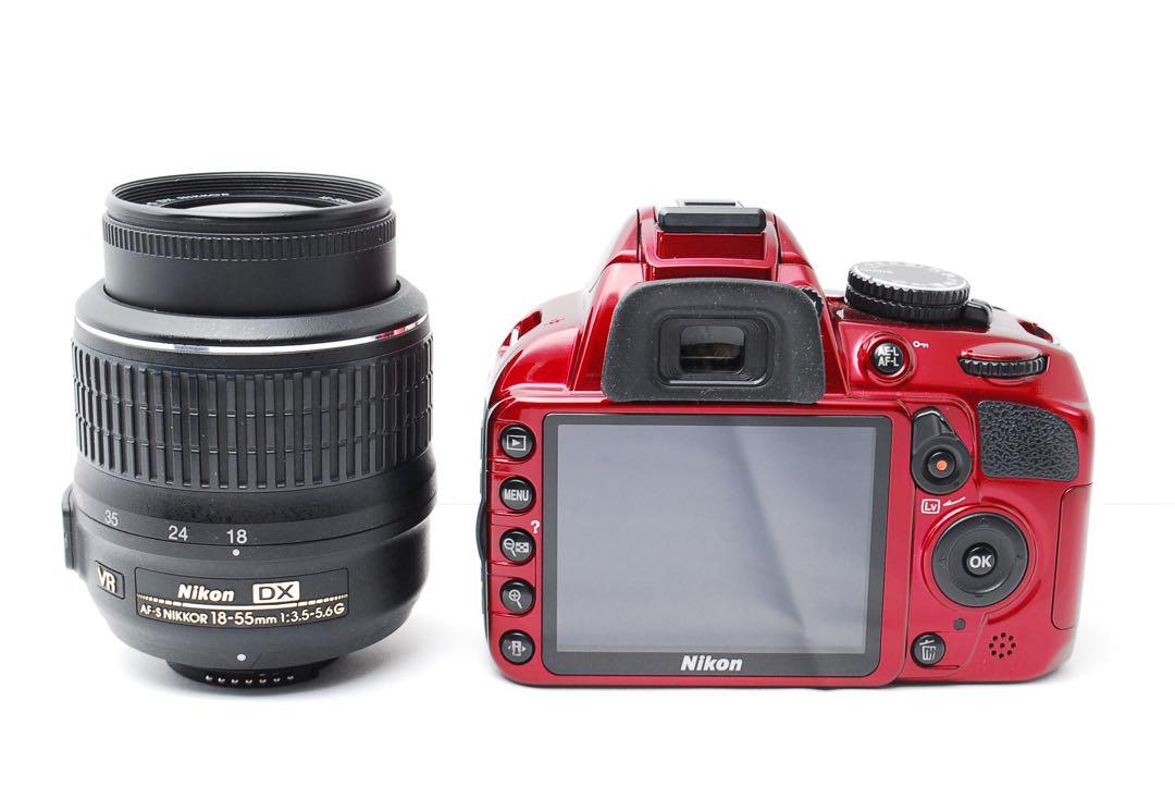Nikon D3100赤♥️初心者歓迎！操作説明書・バッグ付きのフル