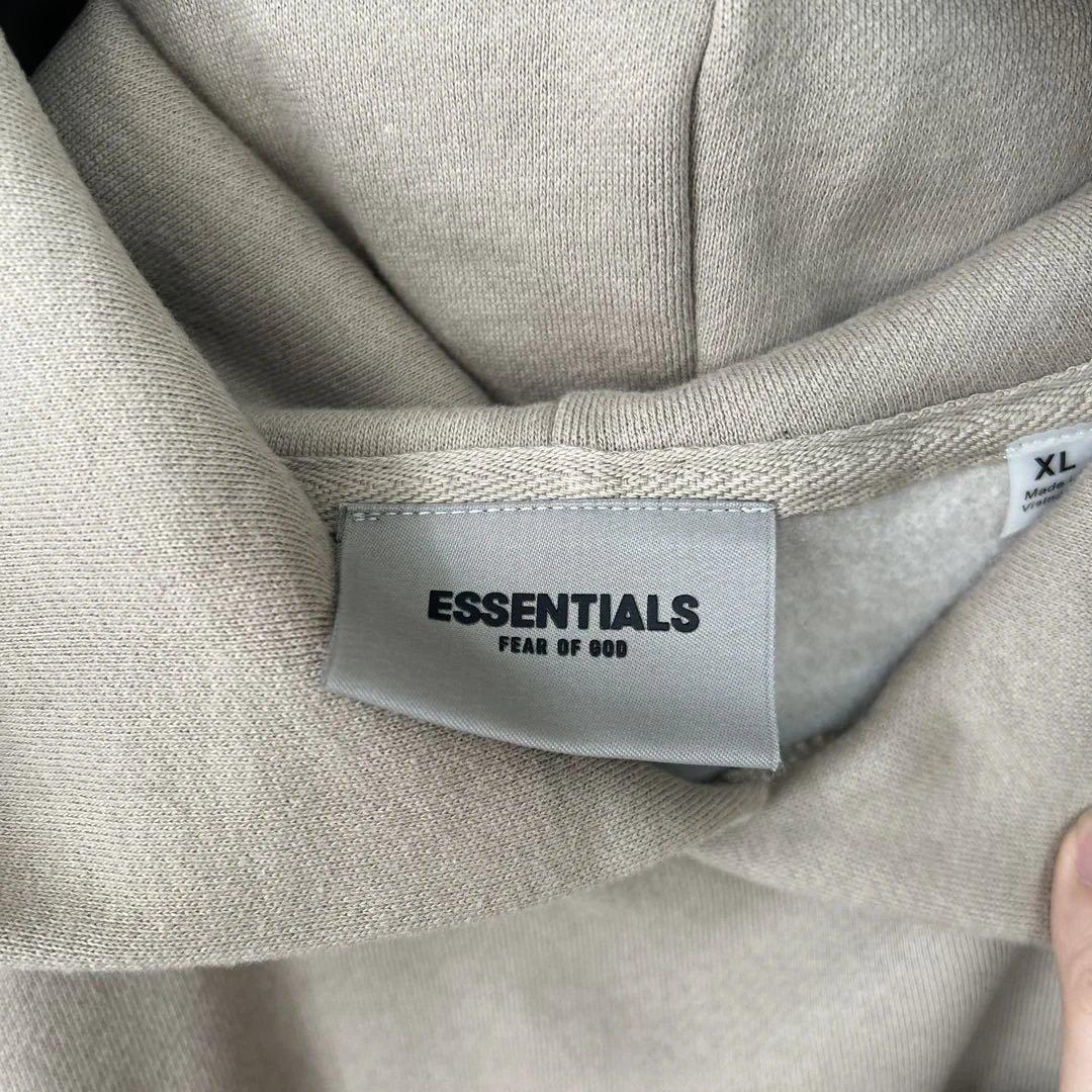 ESSENTIALS エッセンシャルズ　フード付きパーカー ベージュ　サイズXL
