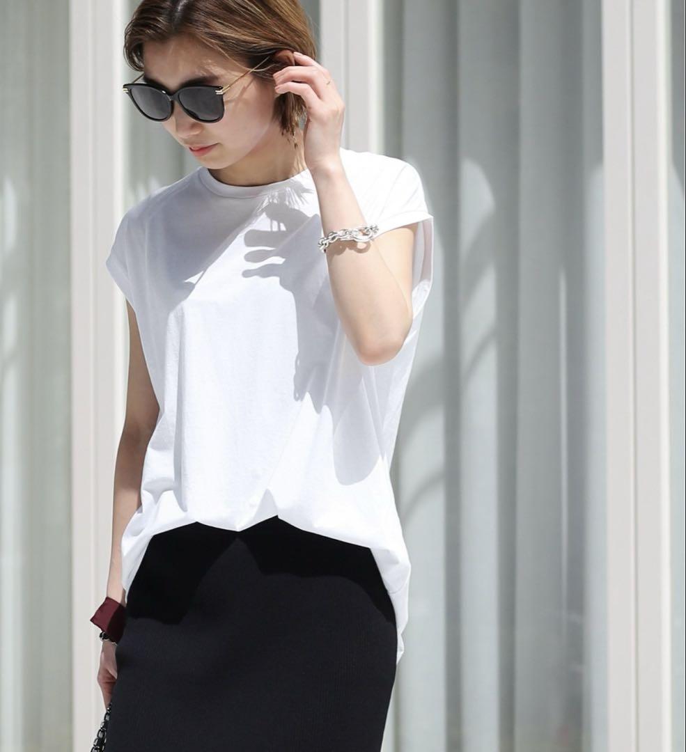 Deuxieme Classe loosey クルーネックタンクトップ Tシャツ