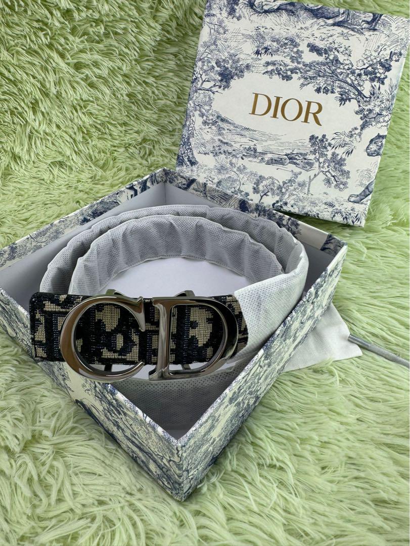 新品Dior ベルト オブリーク ロゴ バックル シルバー スポーツ