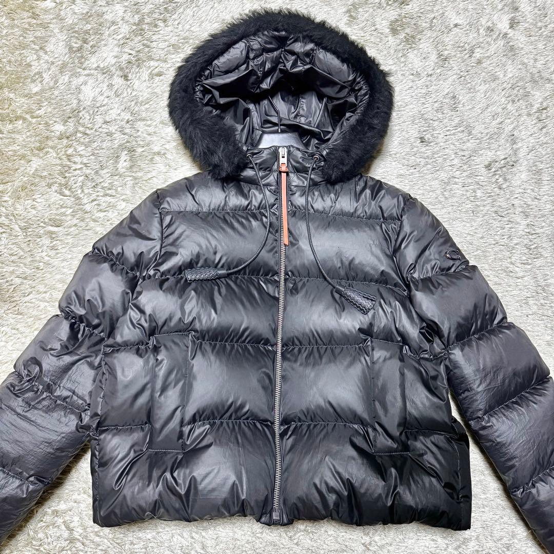 COACH コーチ ダウンジャケット ファー ブラック Lサイズ COACH コーチ ダウンジャケット ファー ブラック Lサイズ