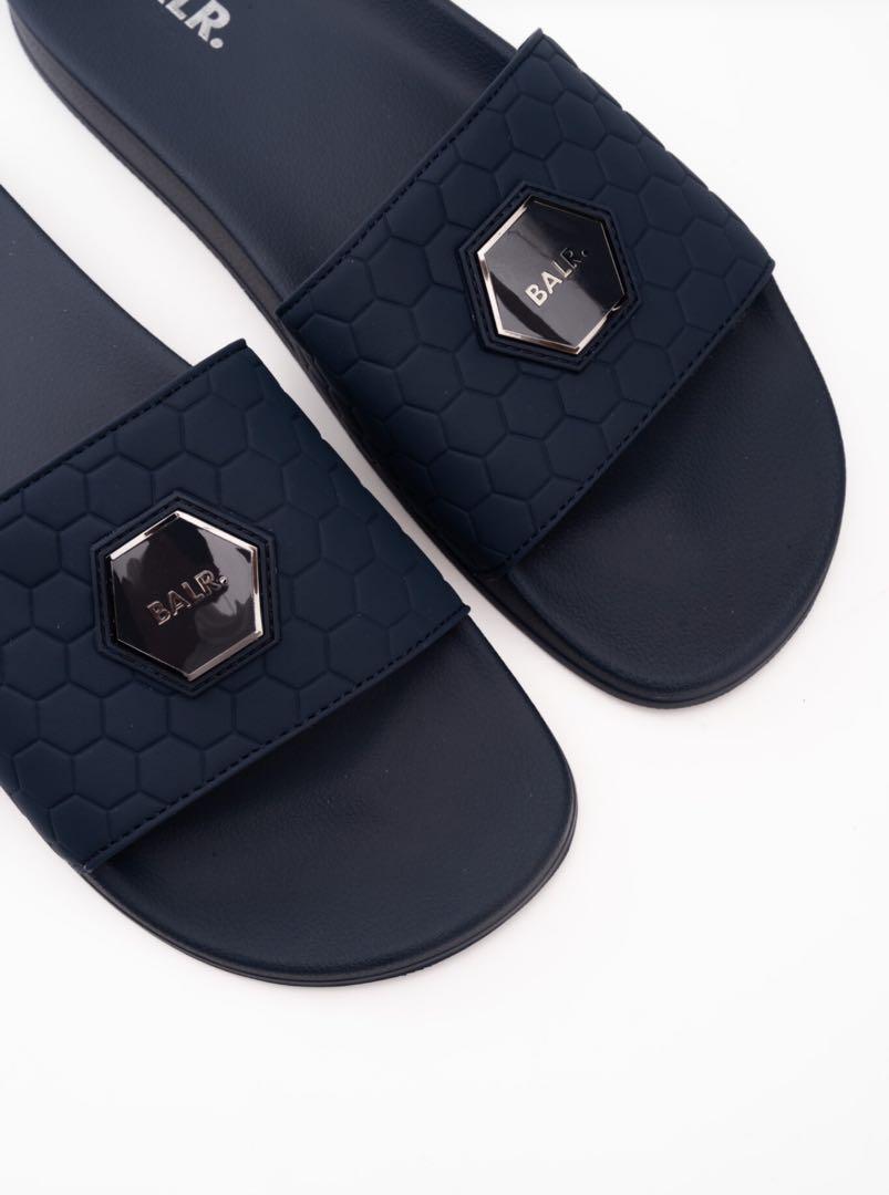 【新品】BALR. ネイビー スライドサンダル
