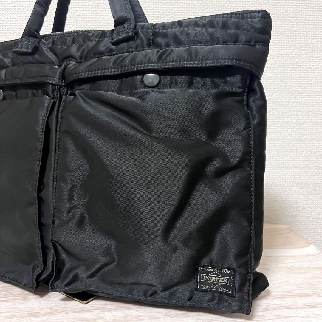 美品 PORTER ポーター タンカー ショートヘルメットバッグ S A4