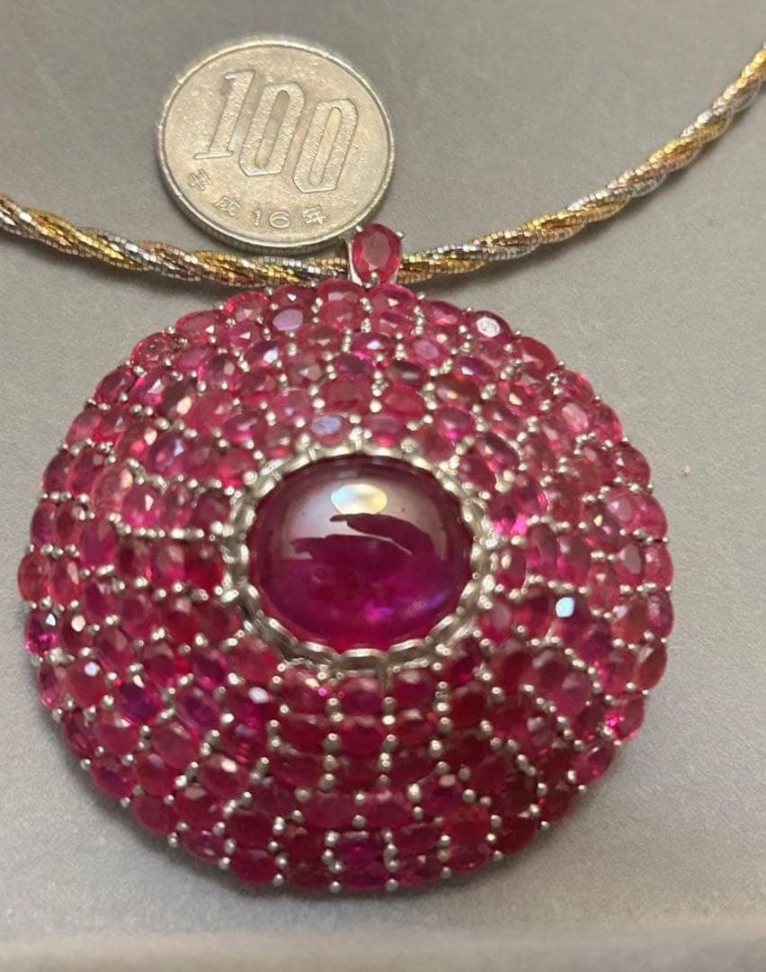 大きな天然石ルビーデザインリング14.5 大きな天然石ルビーデザインリング14.5