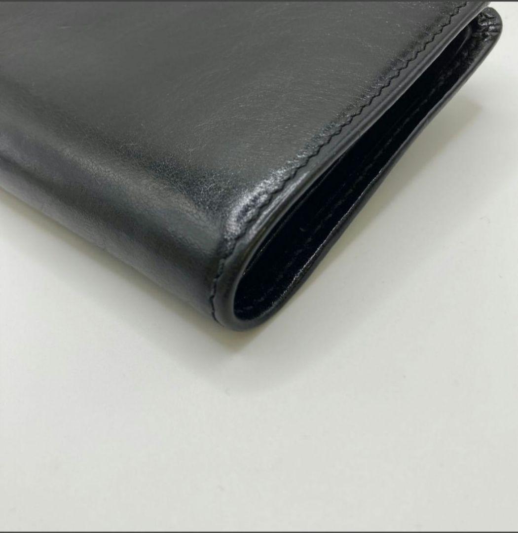 HIROFU/ ヒロフ レザー ウォレット 二つ折り 財布 ブラック☆ 良品
