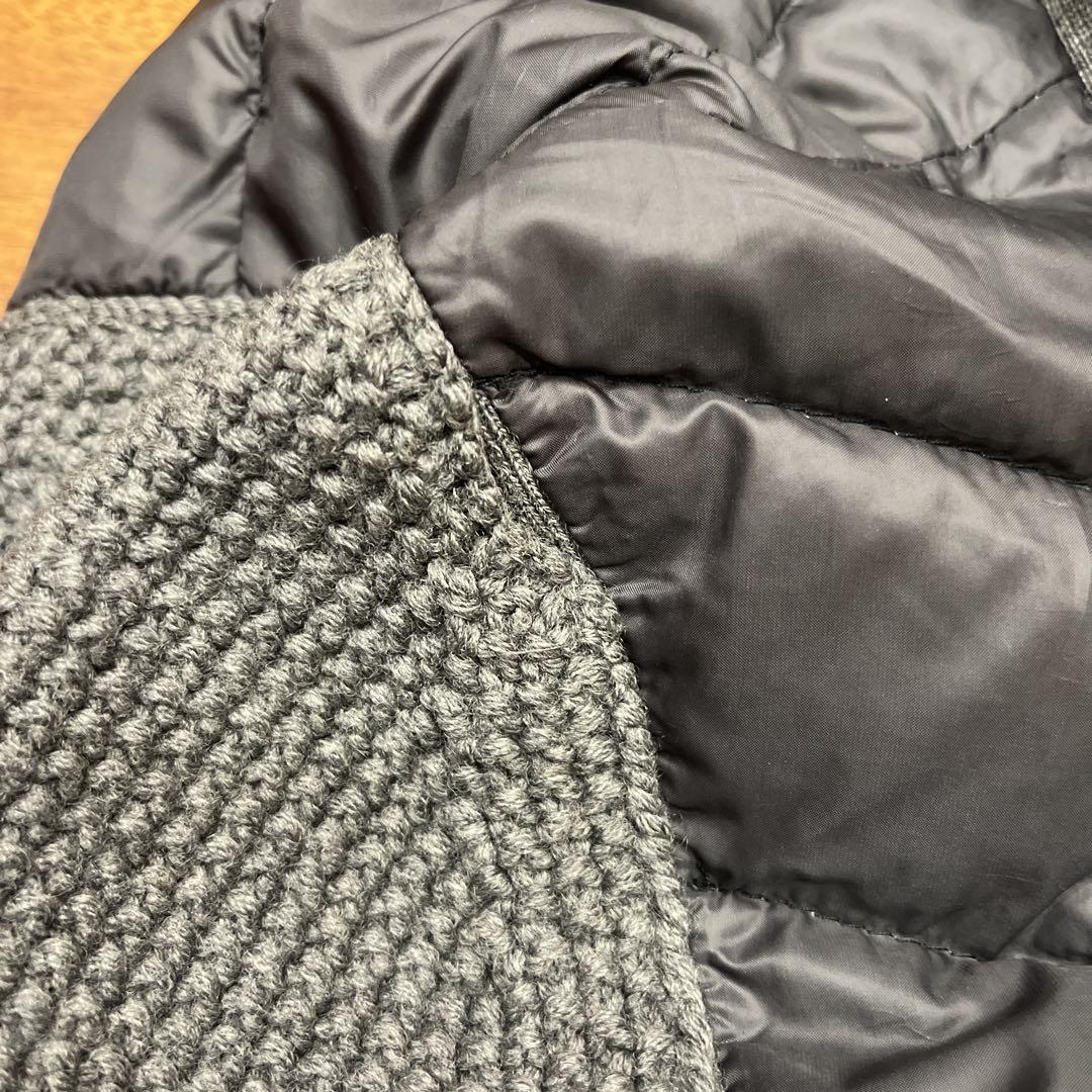 Moncler モンクレール　ニットとダウンのジップアップカーディガン
