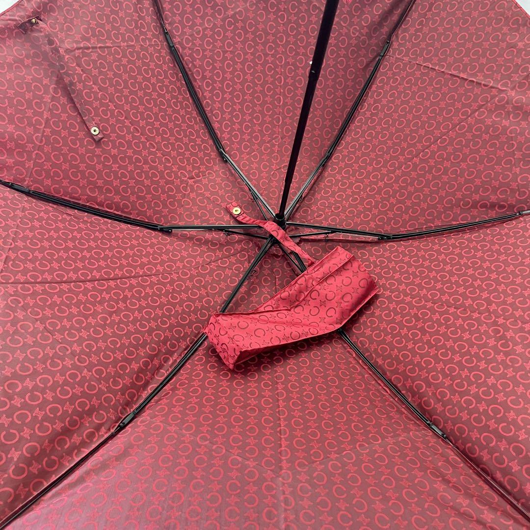 希少】セリーヌ 晴雨兼用 折りたたみ傘 Cロゴ 総柄 マカダム