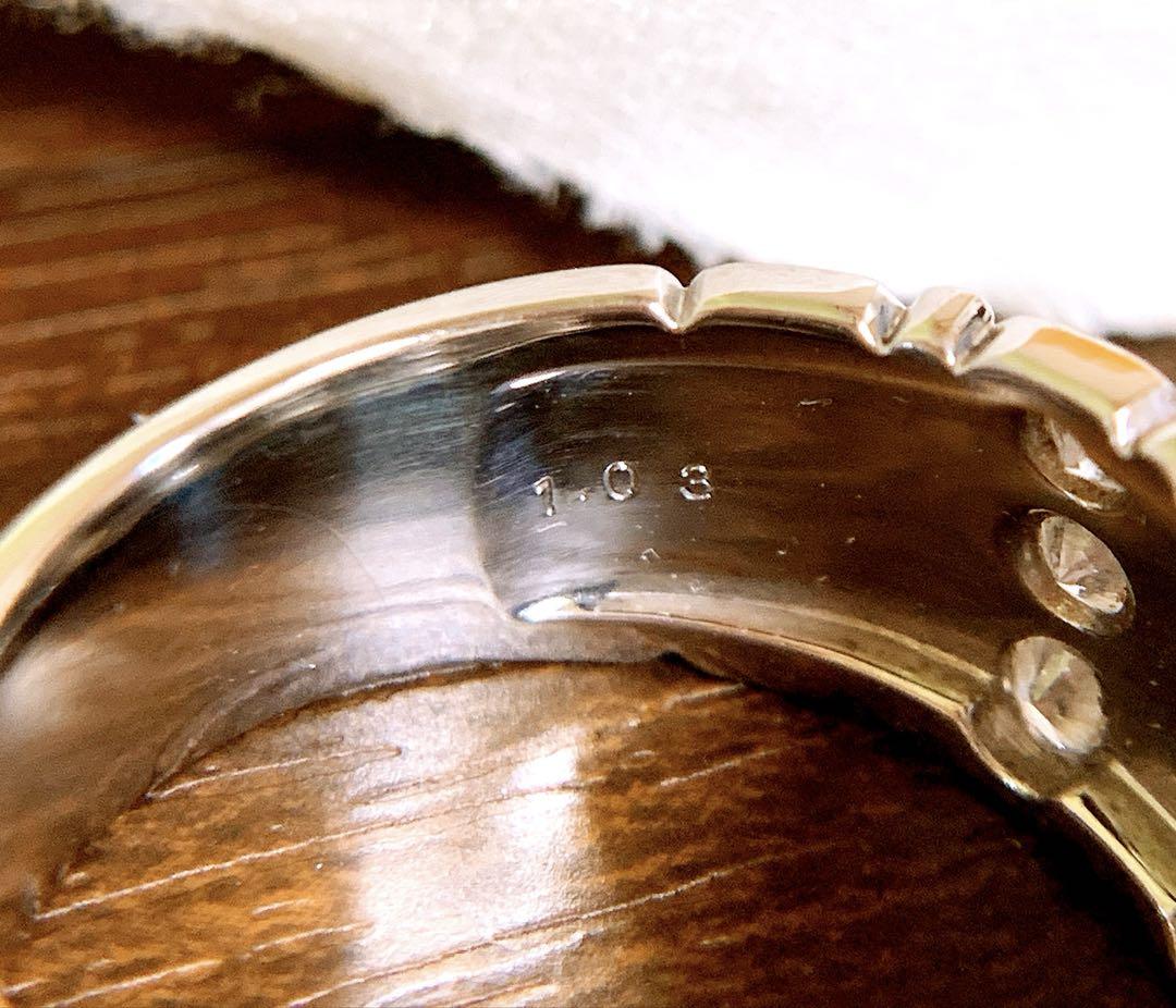15号❗️Ambrose✨D1.03CT✨プラチナダイヤモンドリング　幅広