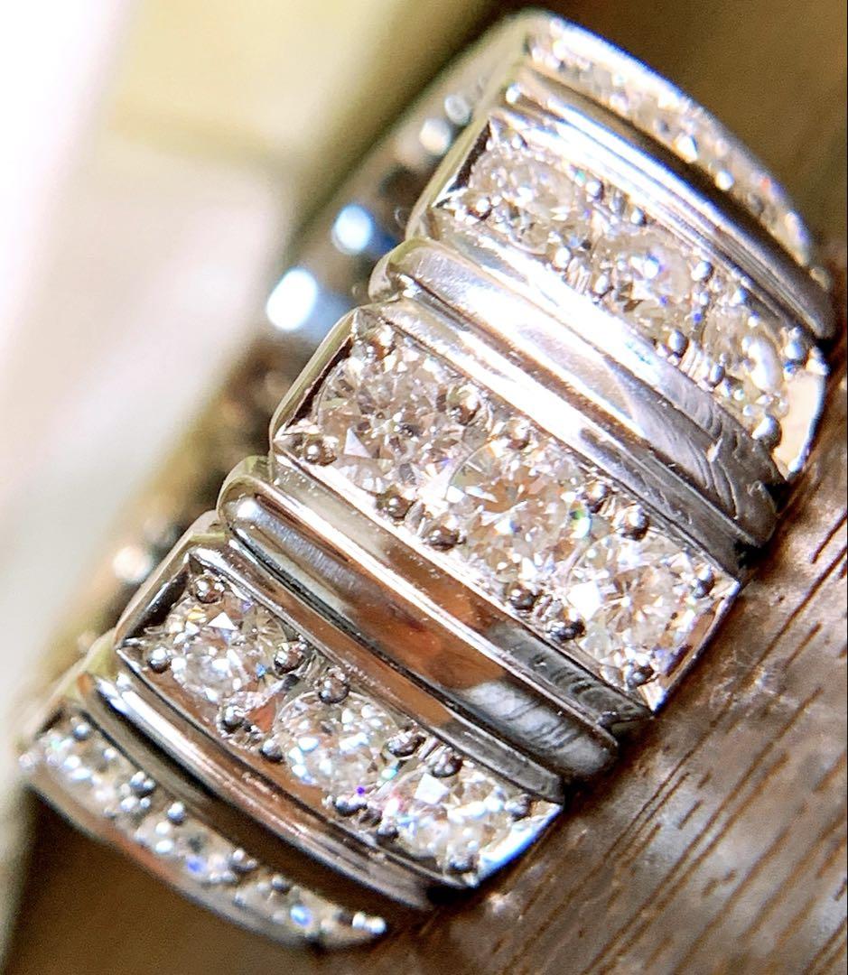 15号❗️Ambrose✨D1.03CT✨プラチナダイヤモンドリング　幅広