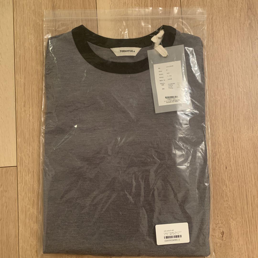 TODAYFUL Compact Ringer Tee グレー