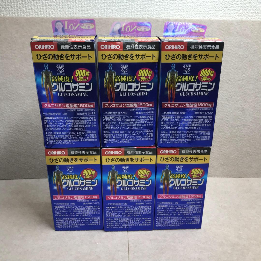 (6290)　6本セット　オリヒロ 高純度 グルコサミン粒