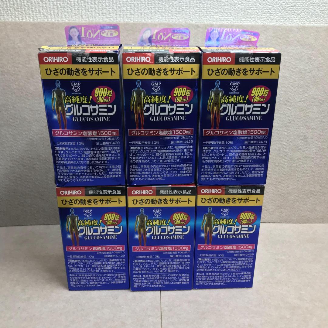 (6290)　6本セット　オリヒロ 高純度 グルコサミン粒