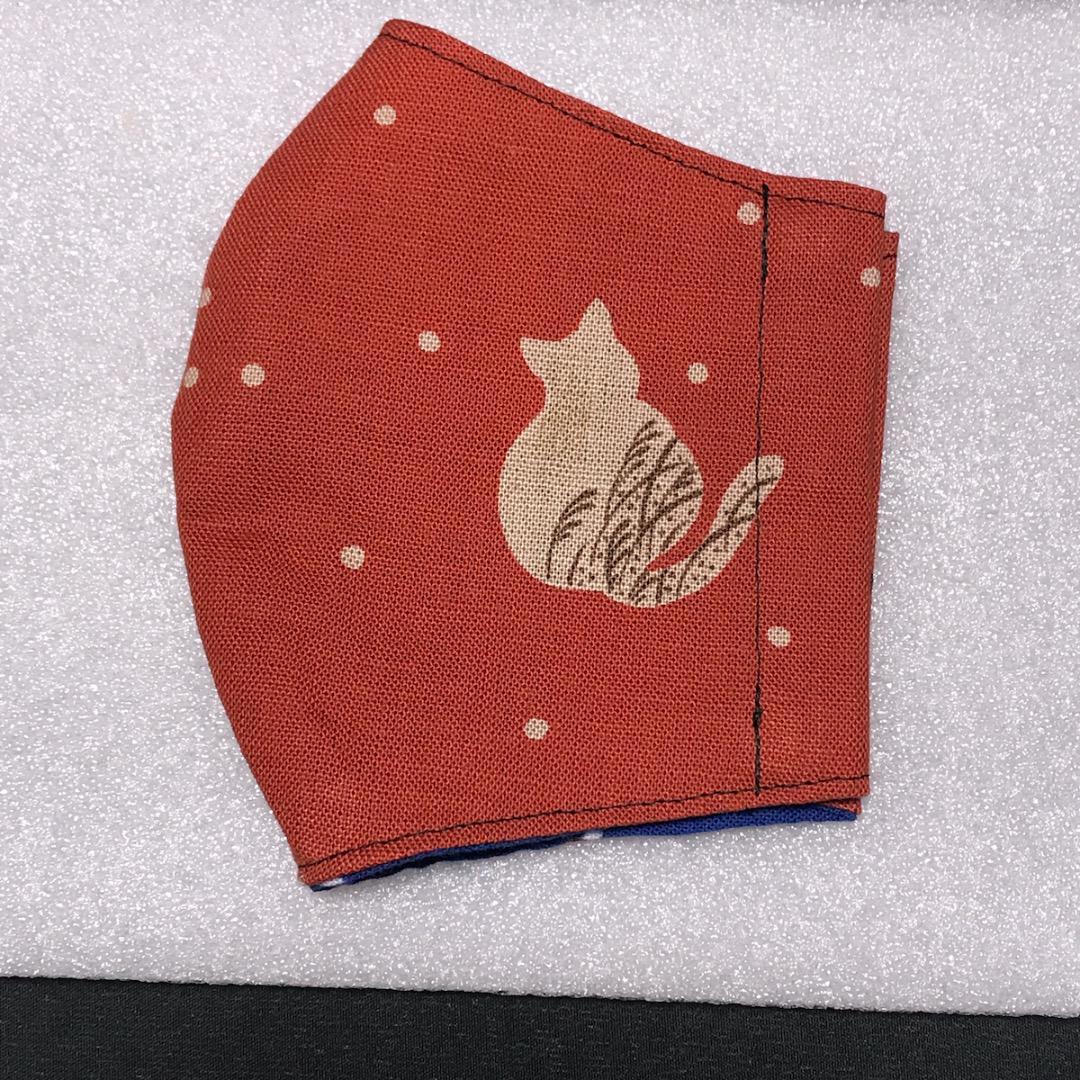 【猫柄】ハンドメイド 大人用 立体 インナーマスク 手作り