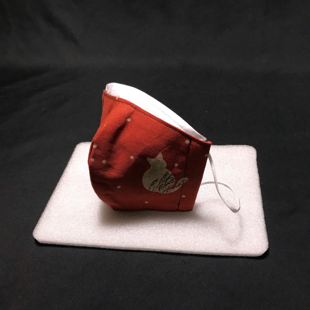 【猫柄】ハンドメイド 大人用 立体 インナーマスク 手作り