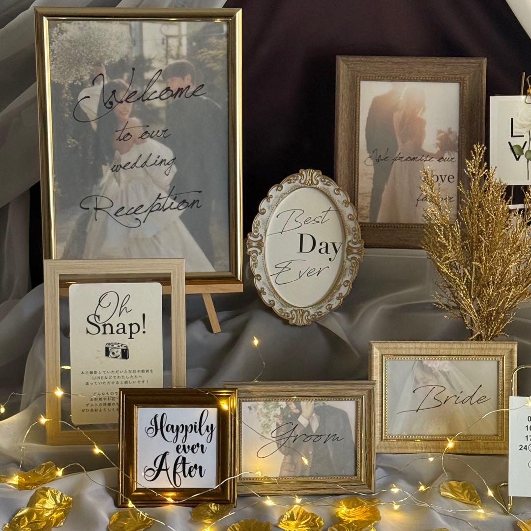 ウェルカムスペース✨セット売り 受付サイン トレペ ペーパーアイテム付き 結婚式