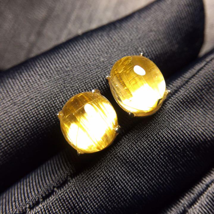 【天然】タイチンクオーツ ピアス 9.2*8mms925 正規品が格安入手 9.2*8mms925 ピアス 【天然】タイチンクオーツ ピアス(両耳用)
