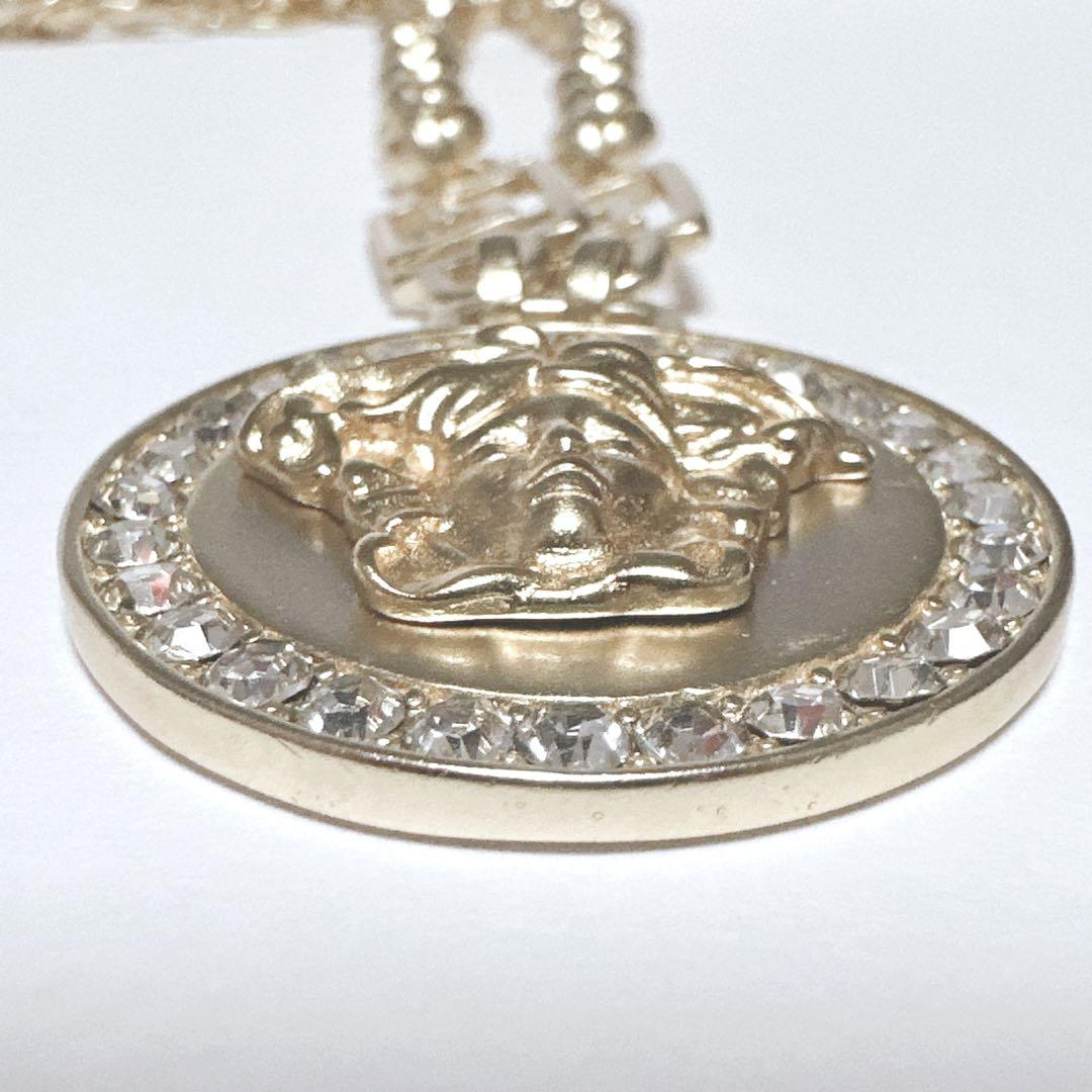極美品　VERSACE　ヴェルサーチ　ネックレス　メデゥーサ　グレカ　ゴールド