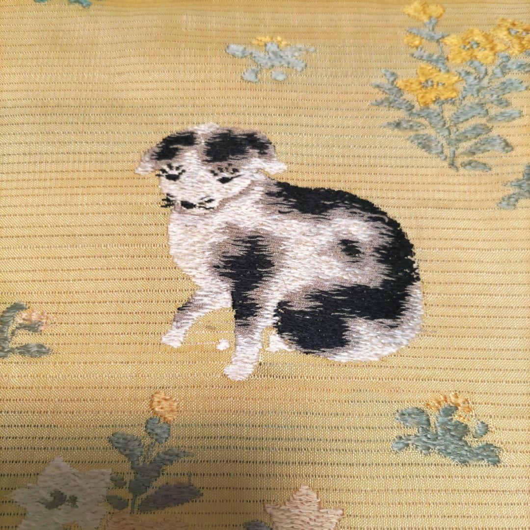 アンティーク着物 帯 犬柄 - メルカリ