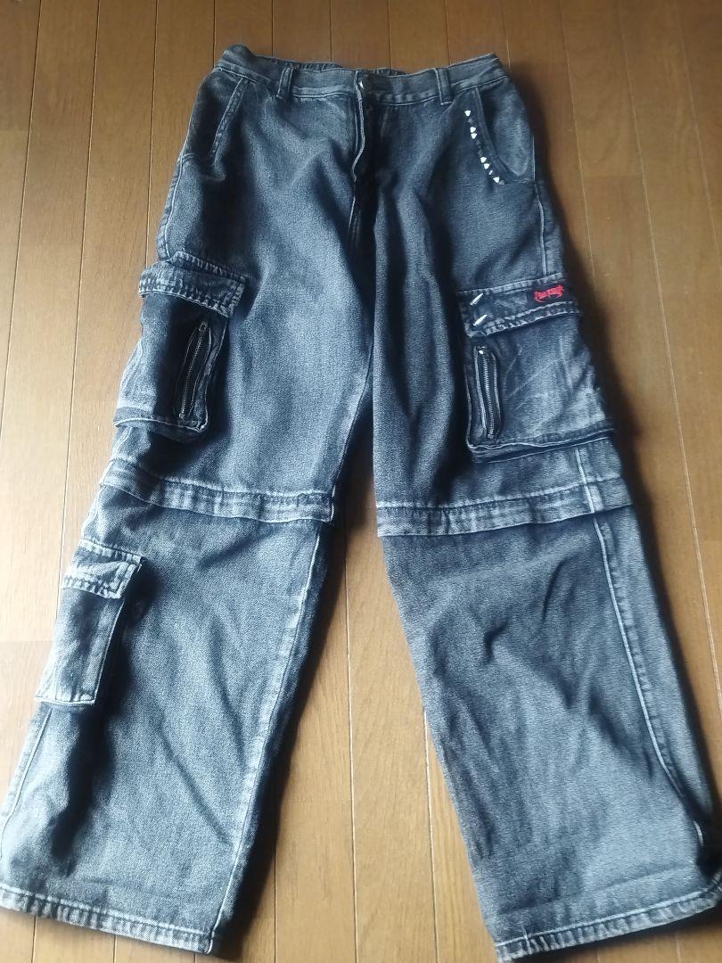 A'GEM/9 LOVE KILLERラブキラーミリタリースタッズデニムパンツ
