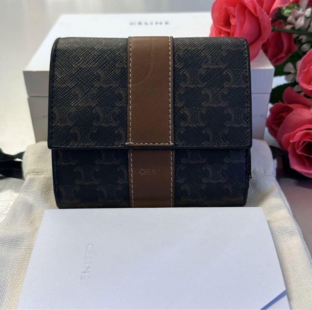 新品同様‼️ セリーヌ CELINE 財布 折り財布 スモール トリフォールド