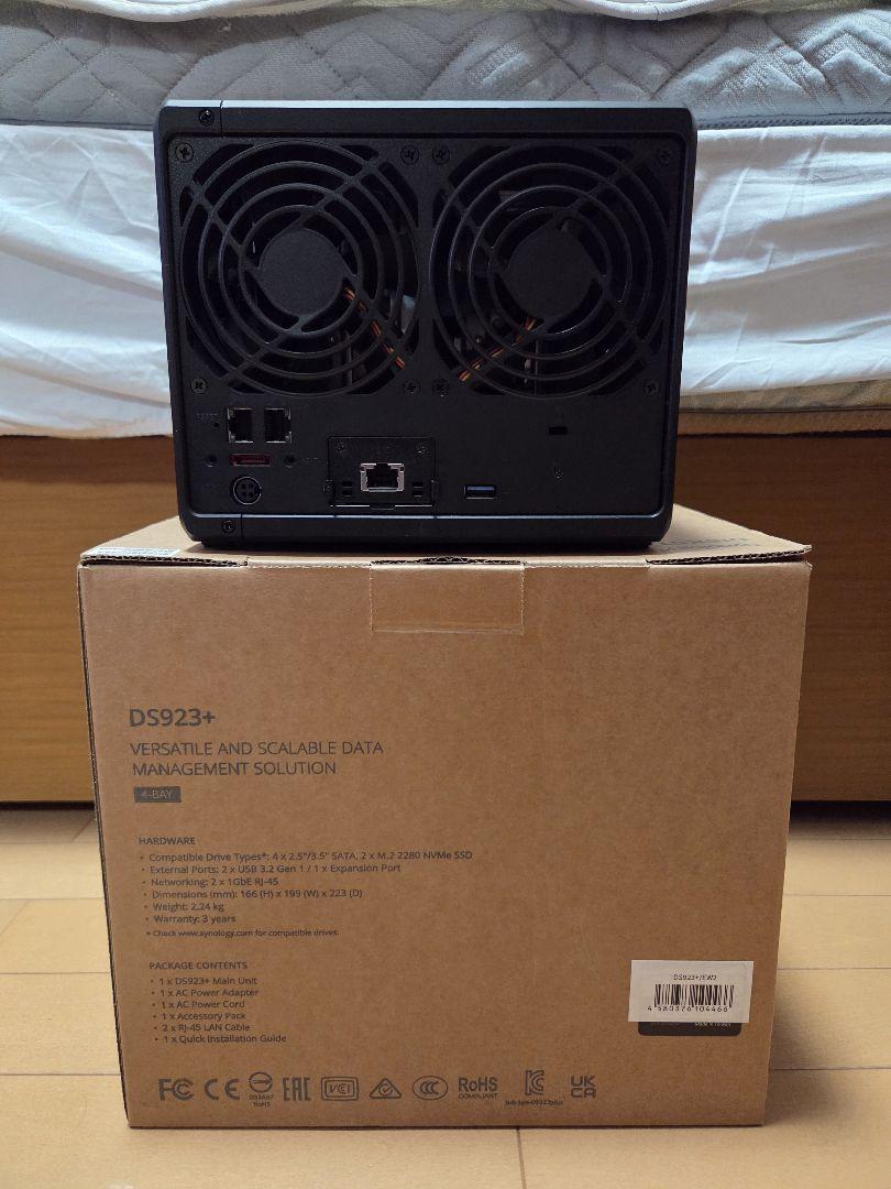 Synology DS923+　NVMe 500GB 2枚付き Synology DS923+ NVMe 500GB 2枚付き - メルカリ